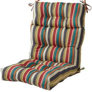 Greendale Home Fashions 20-in x 22-in Sunset High Back Patio Chair Cushion