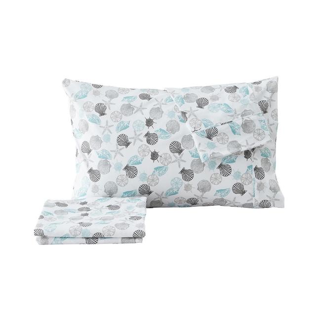 Madelinen Coastal Printed Microfiber 4-Pc. Sheet Set, King