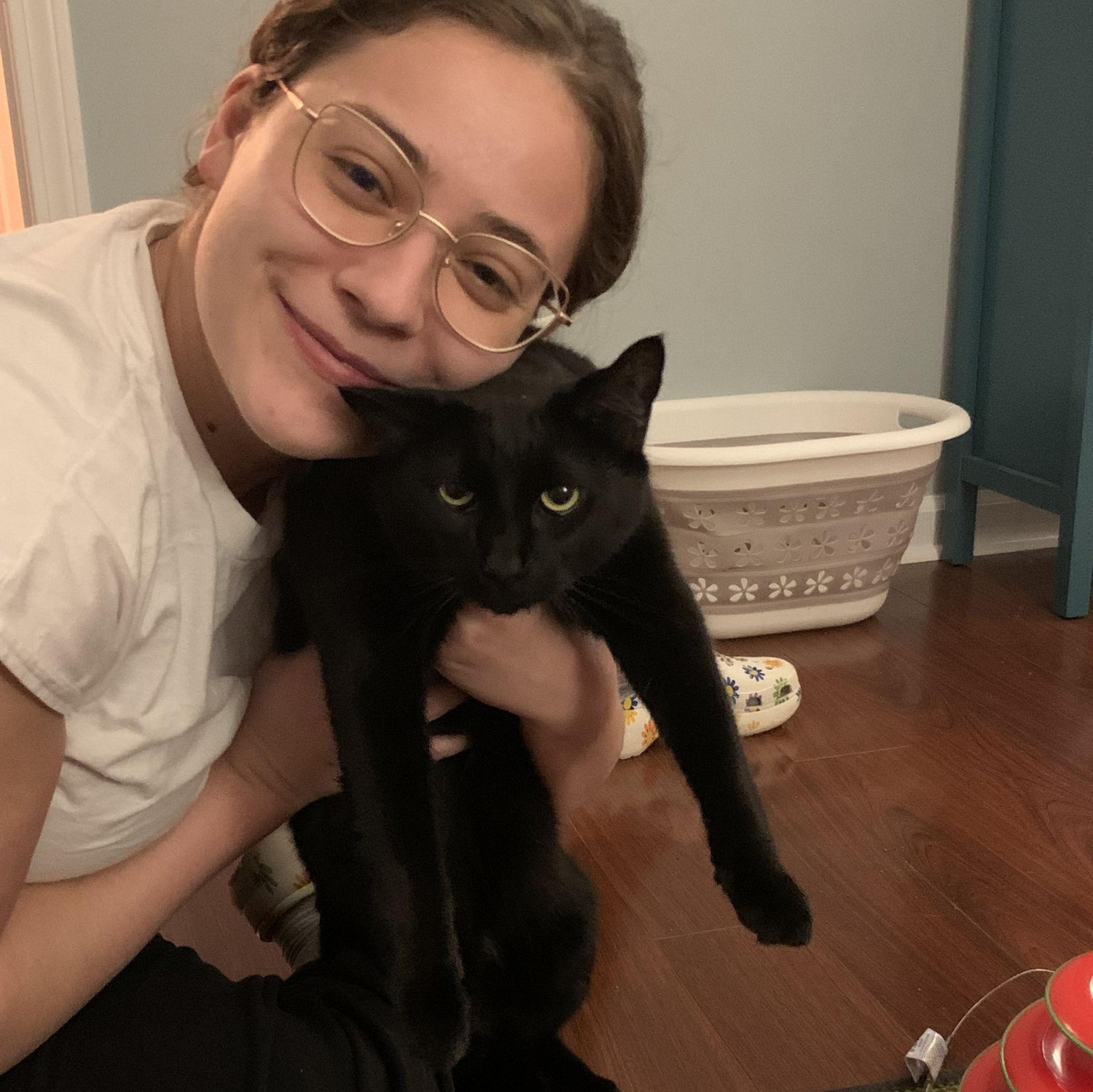 Ally adopted older cats while Sean was on call his third year of residency, he was surprised at first...