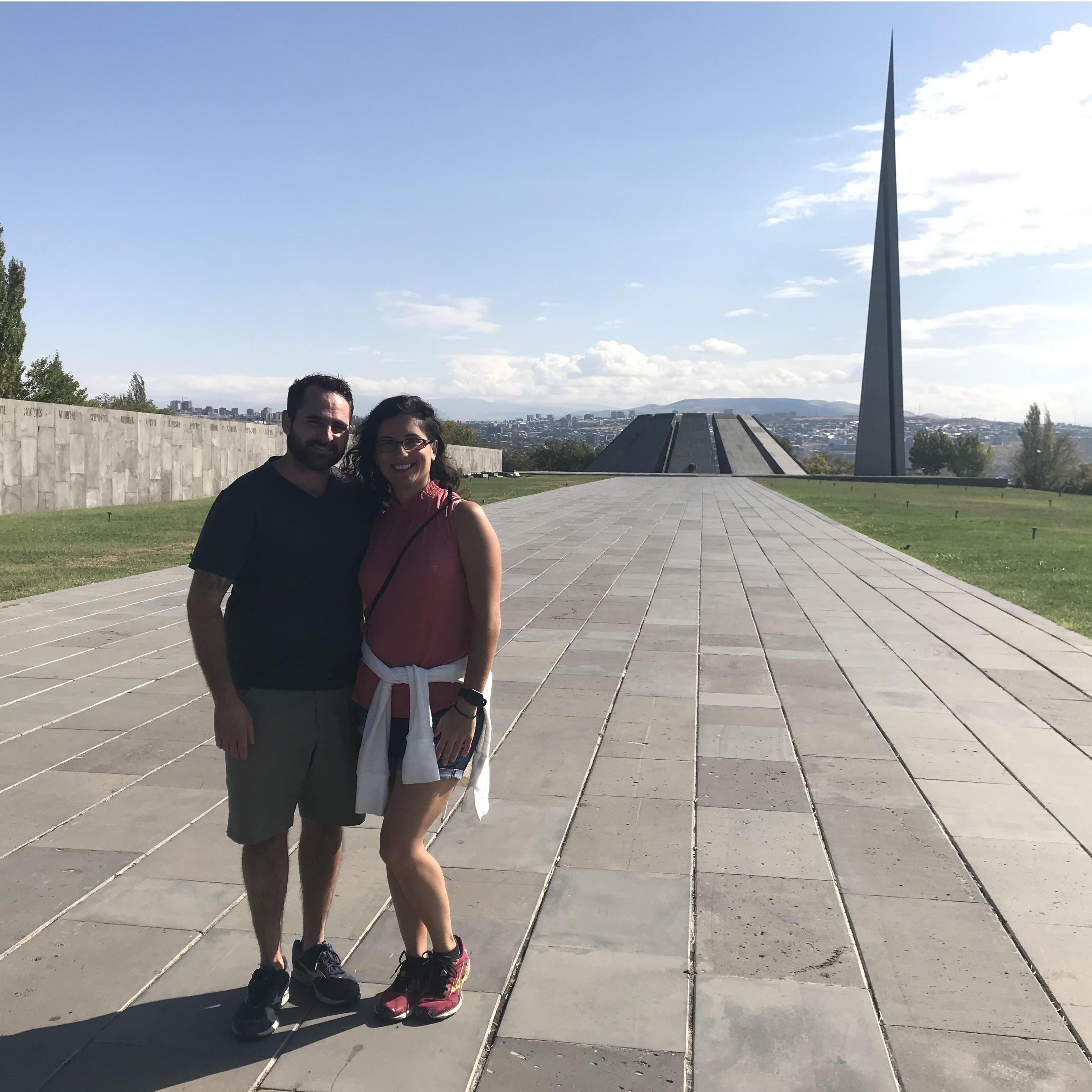 Visiting Armenia together, 10 years after Mandy volunteered there with Birthright.