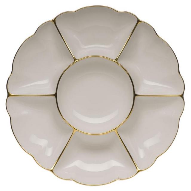 Herend Sectioned Appetizer Dish - Blank