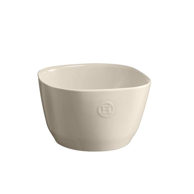 Emile Henry Made in France Ceramic Small Salad Bowl 7.5"x 7.5" x 4.5" 2.0 Qt |Clay