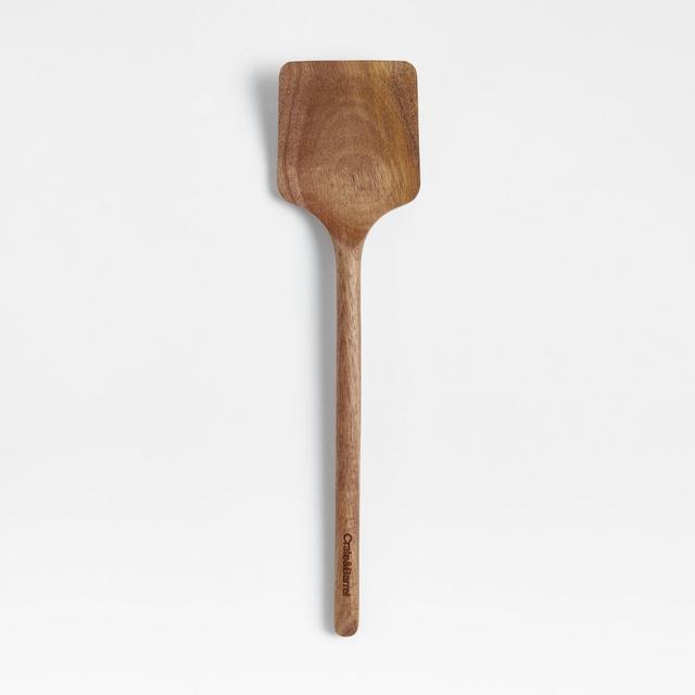 Crate & Barrel Acacia Solid Turner