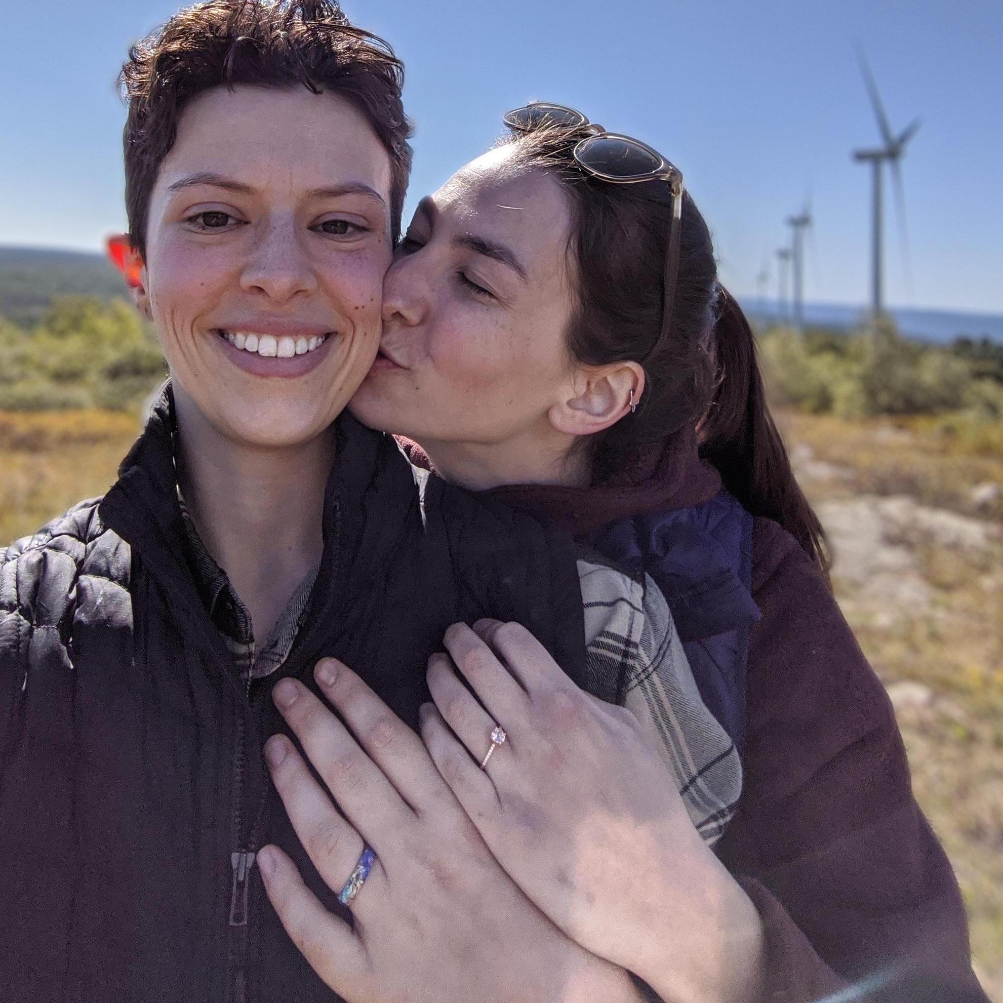 Taken seconds after our engagement on September 19, 2020!