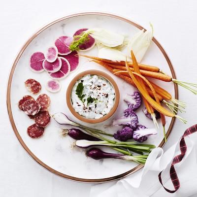 Marble & Copper Chip & Dip Bowl