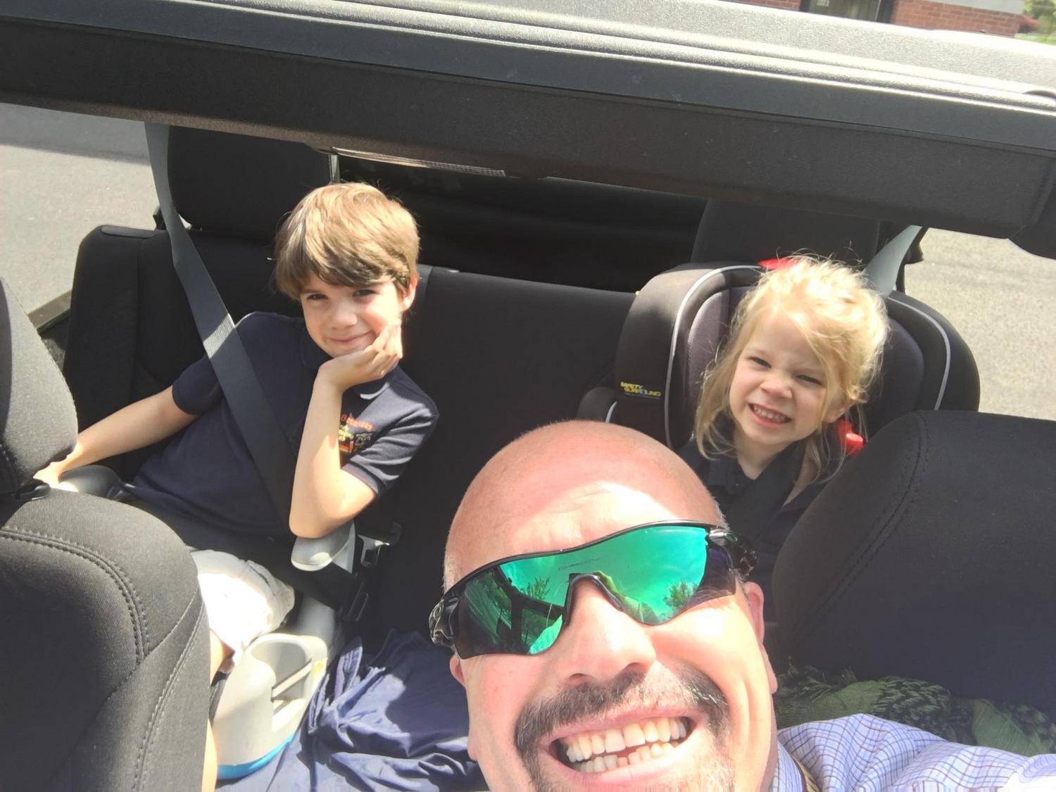 First selfie with the little boys