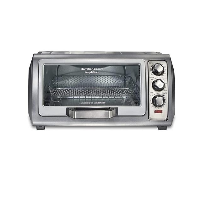 Hamilton Beach 31523 Sure-Crisp Air Fryer Toaster Oven with Easy Reach Door, STAINLESS STEEL