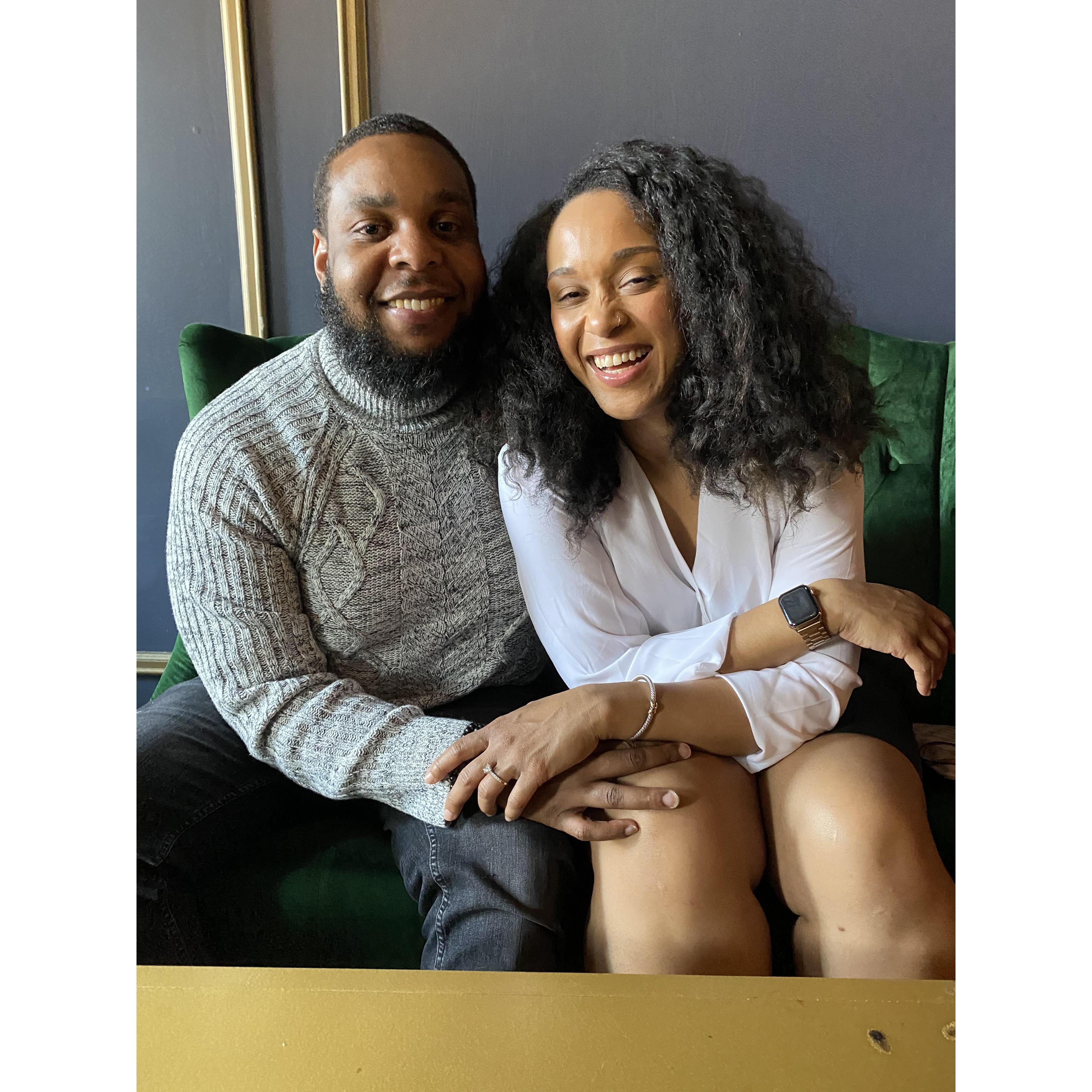 At brunch for our last weekend in DC!