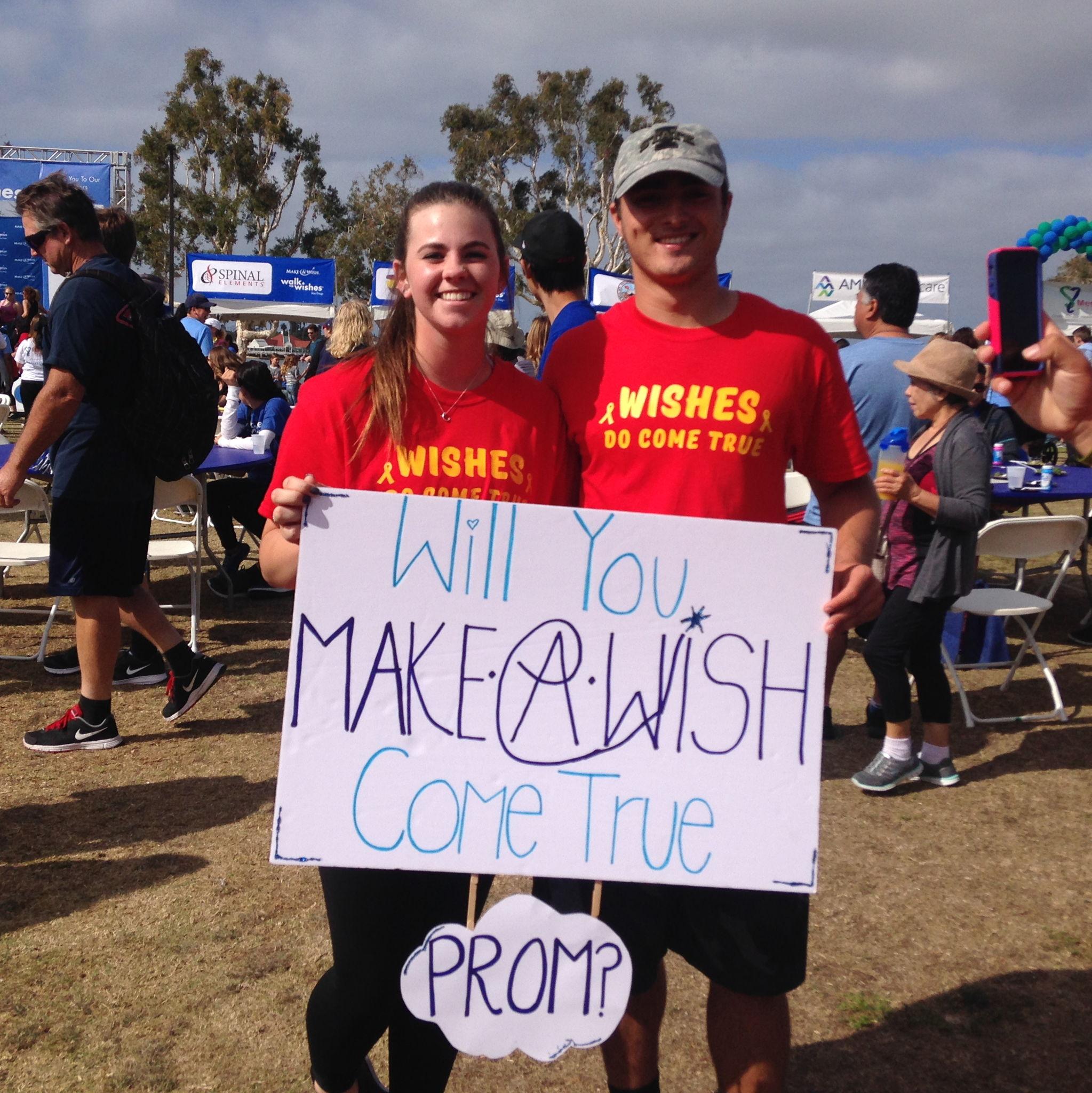 Trevor asked Chelbea to Prom a week later! - April 2016