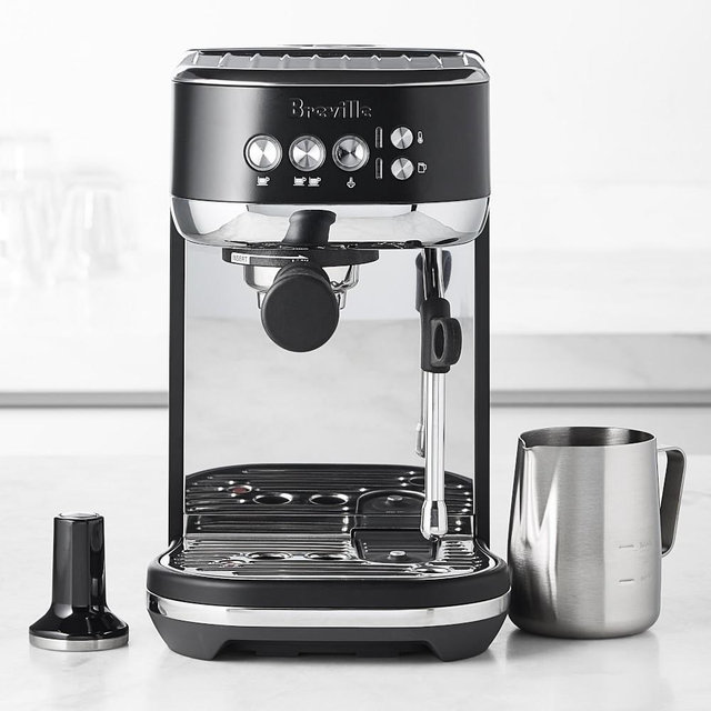Breville Bambino Plus Espresso Machine, Black Truffle