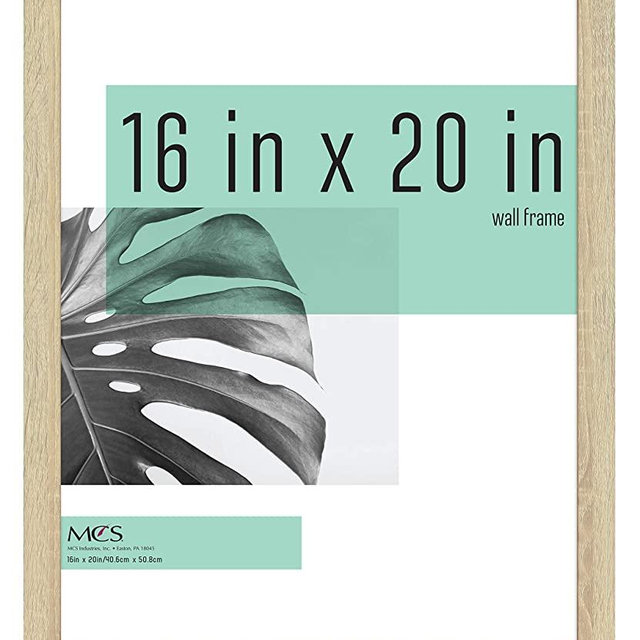 MCS Industries Studio Gallery Frame, Natural Woodgrain, 16 x 20 in, Single