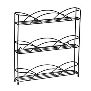 Spectrum Diversified Designs, Inc. - Spectrum Diversified Countertop 3-Tier Spice Rack Black