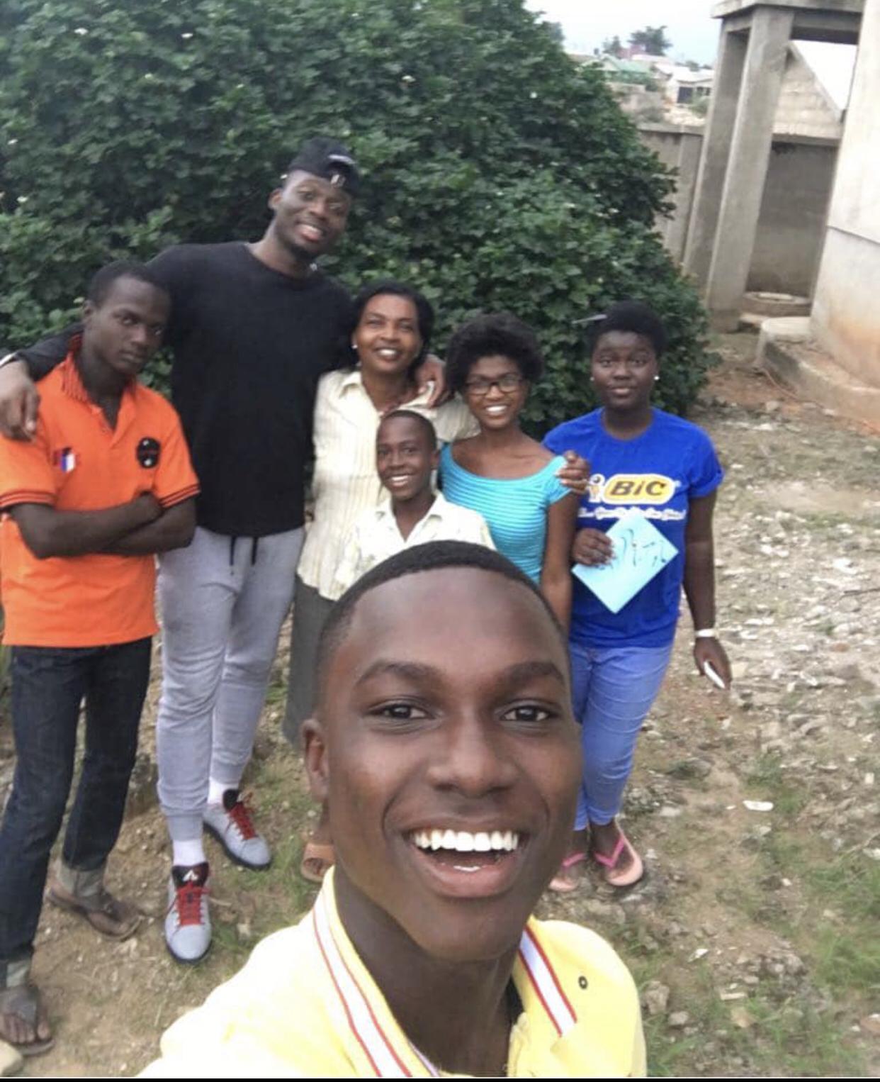 In2017 Will with family back home in Ghana