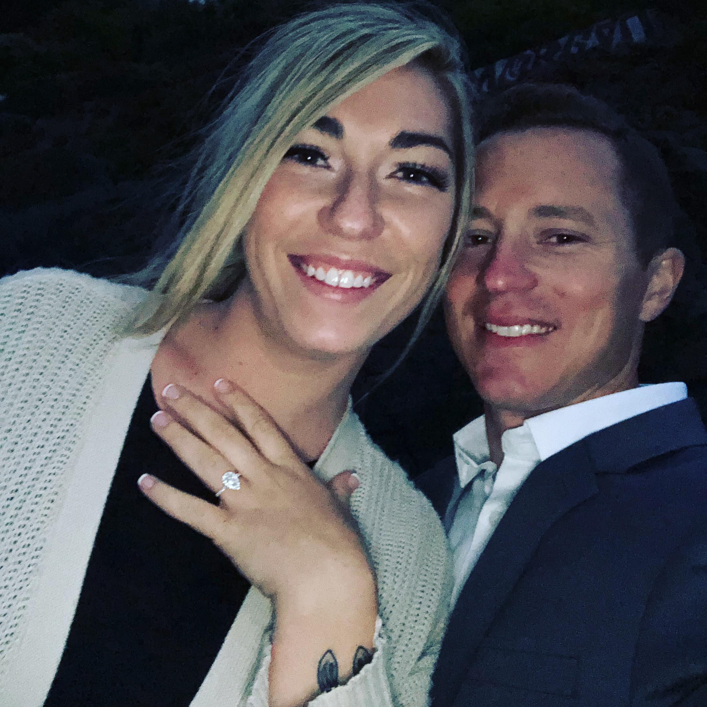 The night we became engaged!