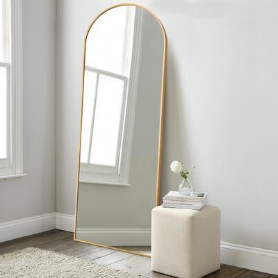 Arched Top Full-length Freestanding/ Leaning/ Hanging Wall Mirror