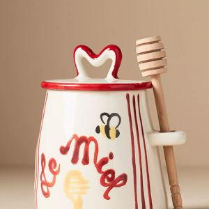 Harlie Brown Studio Belle Journée Stoneware Honey Jar