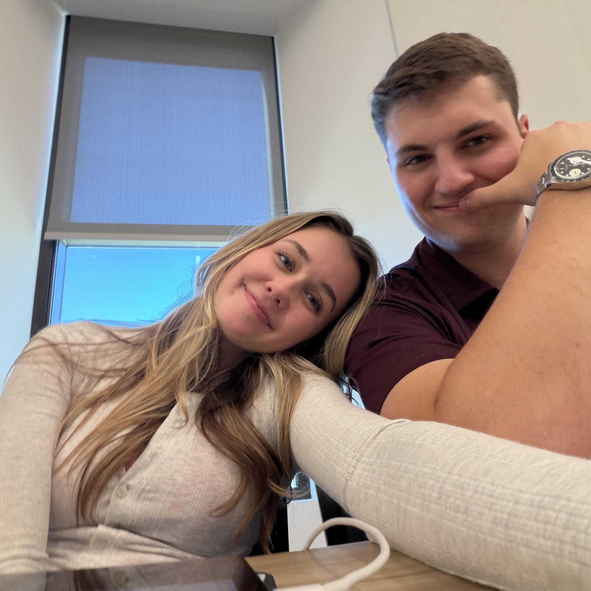 Wyatt crashed Ella's statistics class.