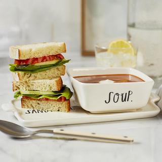 Rae Dunn Stem Print 2-Piece Serving Set