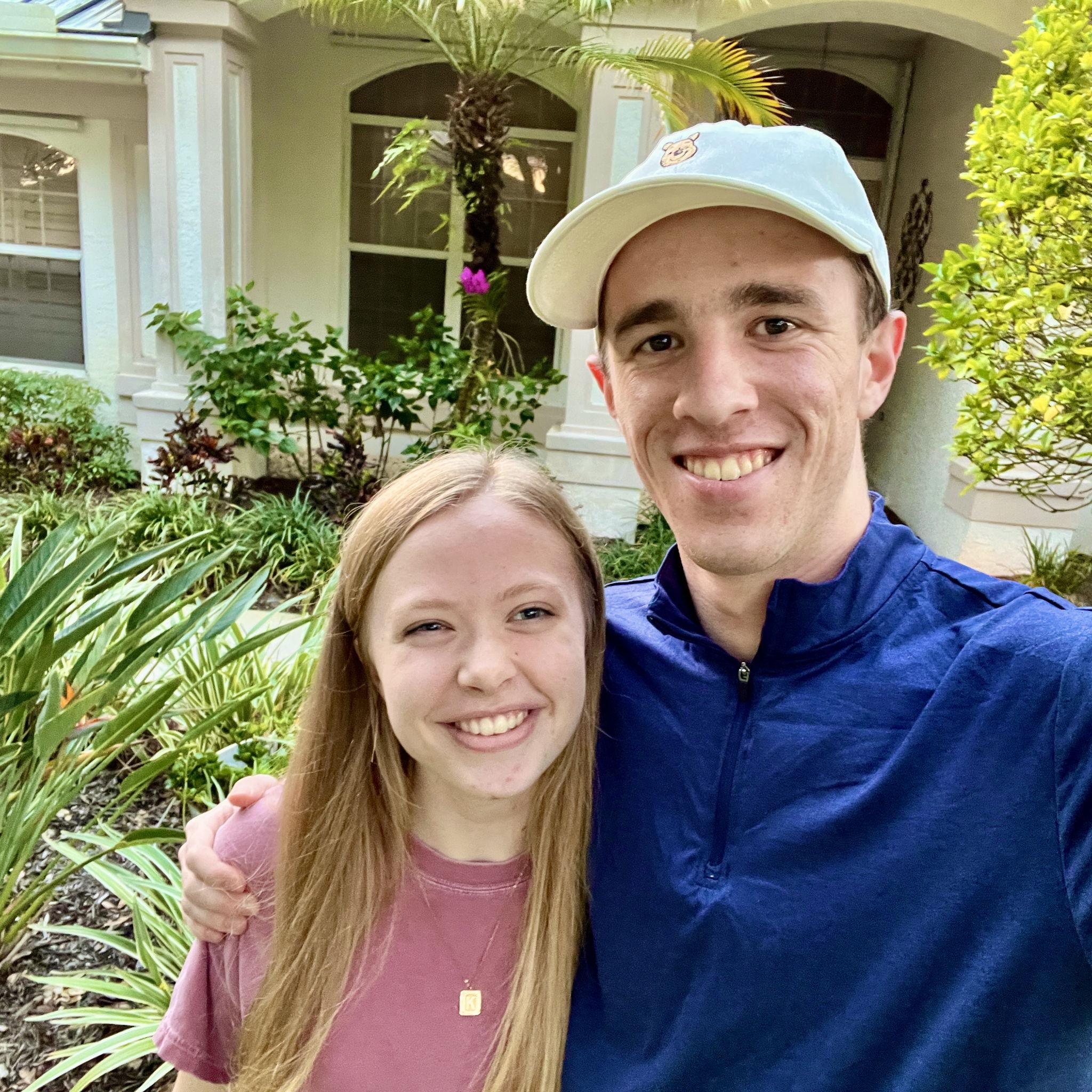 We were both sick in this picture... but we had a very memorable conversation that night