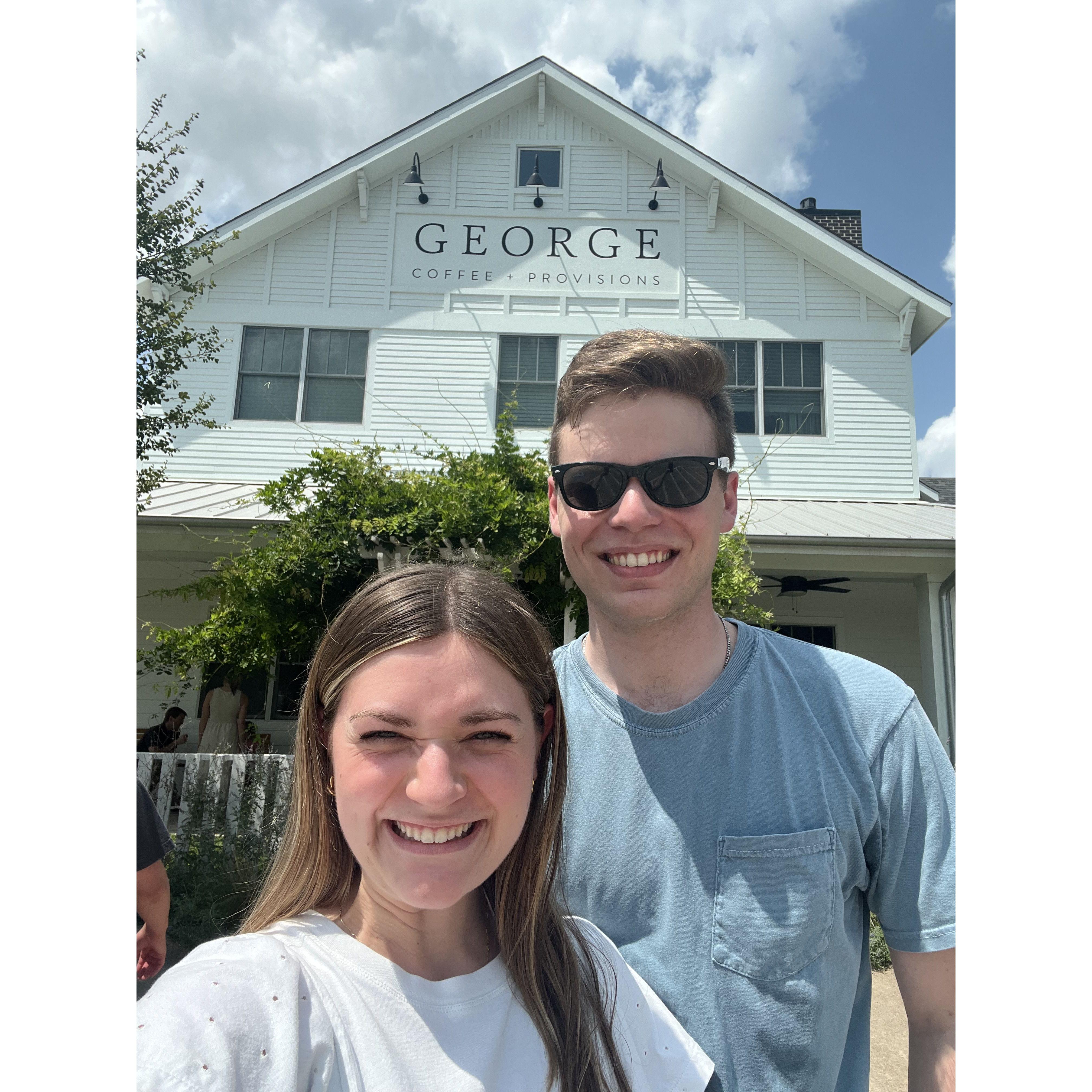 Price loves coffee and Erin loves coffeeshops, so it was only fitting she brought him to her favorite one! Their venue is only 5 minutes from this coffee shop!