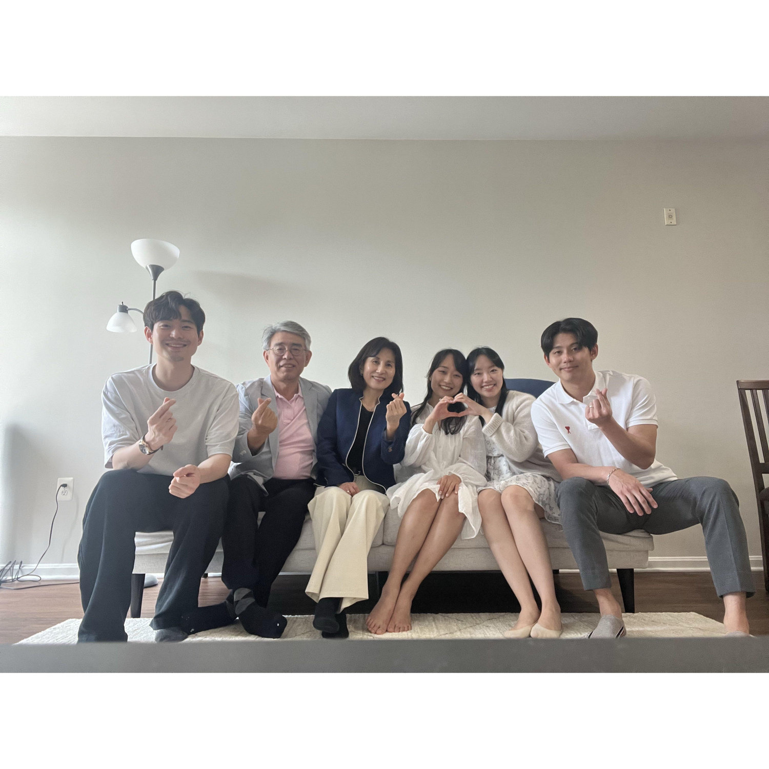 With James's family (team "Kang"!)