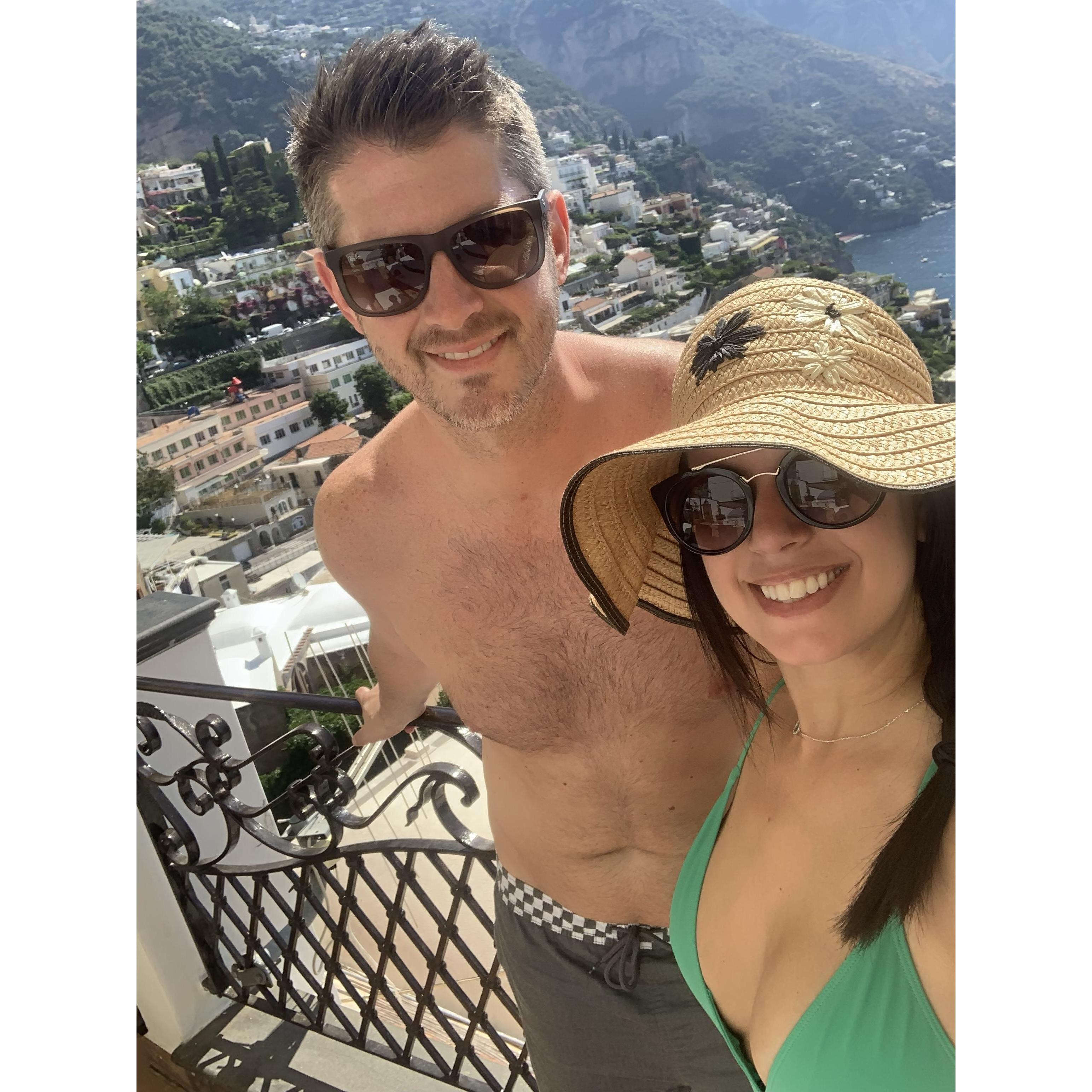Every day in Positano we laid out at our Hotel. Beautiful.