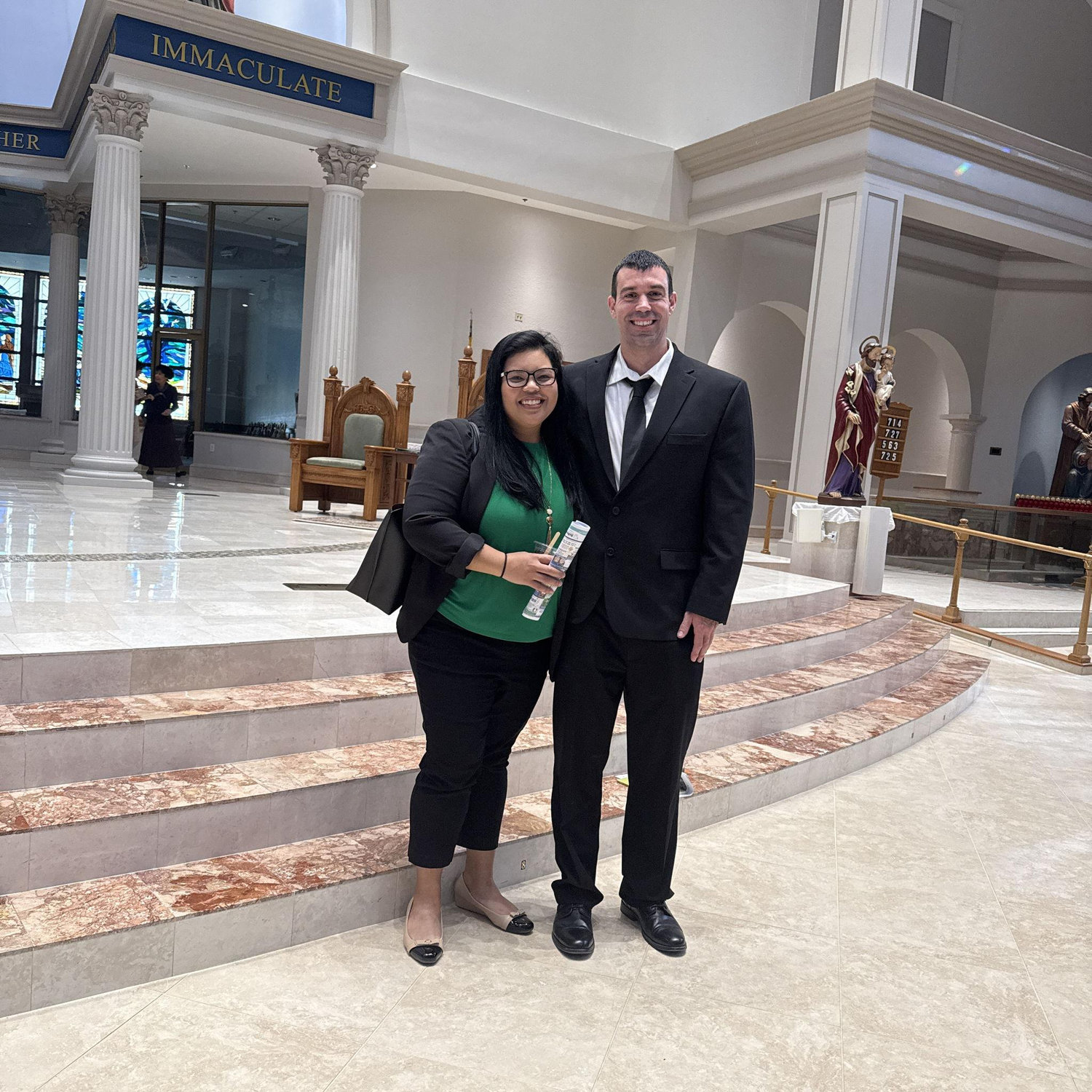 Our first date at St. Joseph Catholic Church