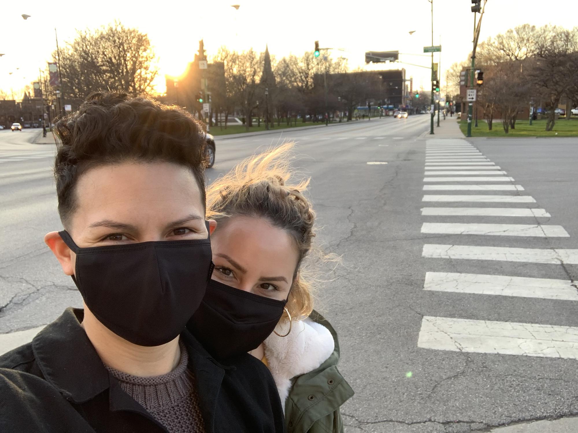 One of the first times we left the apartment after lockdown started.