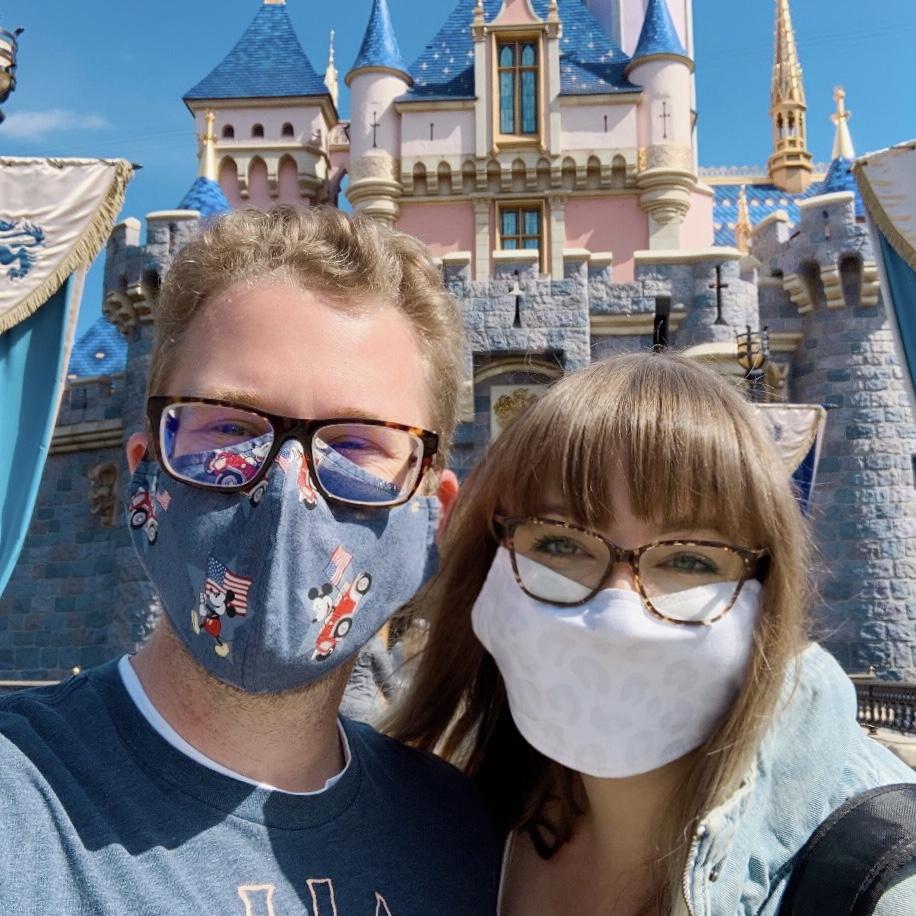 Our first trip to Disneyland together on their grand re-opening for cast members after COVID!