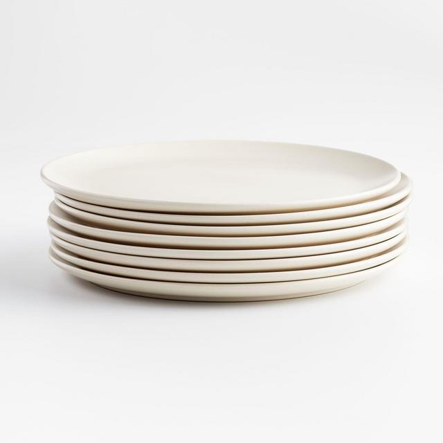 Craft Linen Flat Dinner Plates, Set of 8