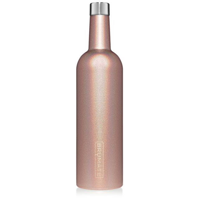 WINESULATOR™ 25oz Wine Canteen | Glitter Rose Gold V2.0