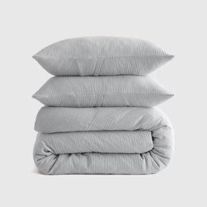 Organic Airy Gauze Duvet Cover Set - Mist