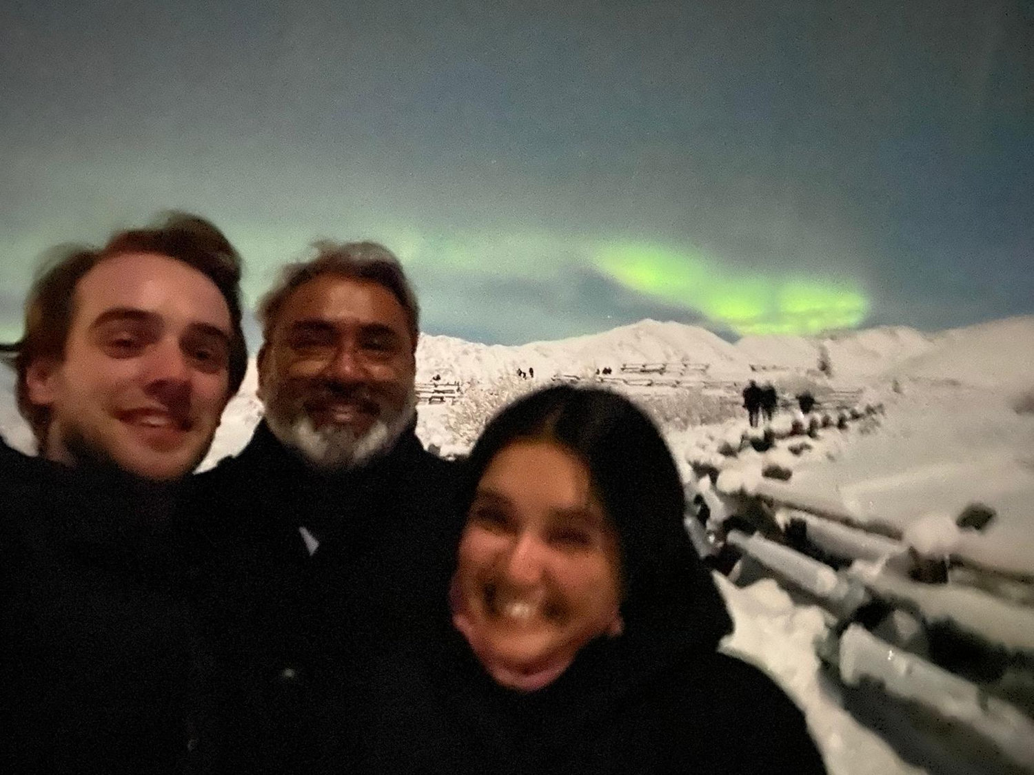 The aurora was out and proud, when cuckoo’s parents visited. This was the last night before they left. Great timing and a wonderful goodbye show from AK