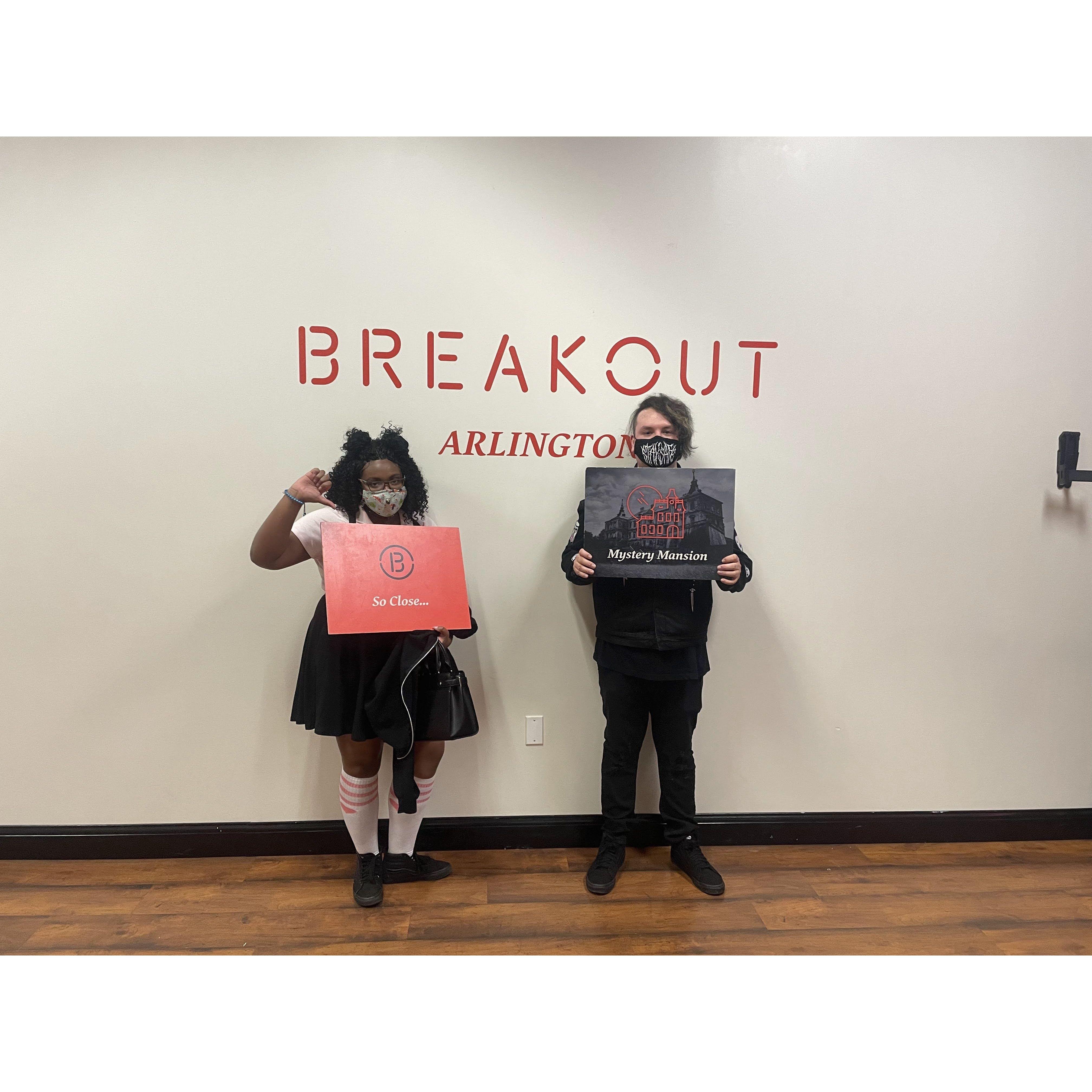 Escape Room that we failed for our 6-months anniversary 2022