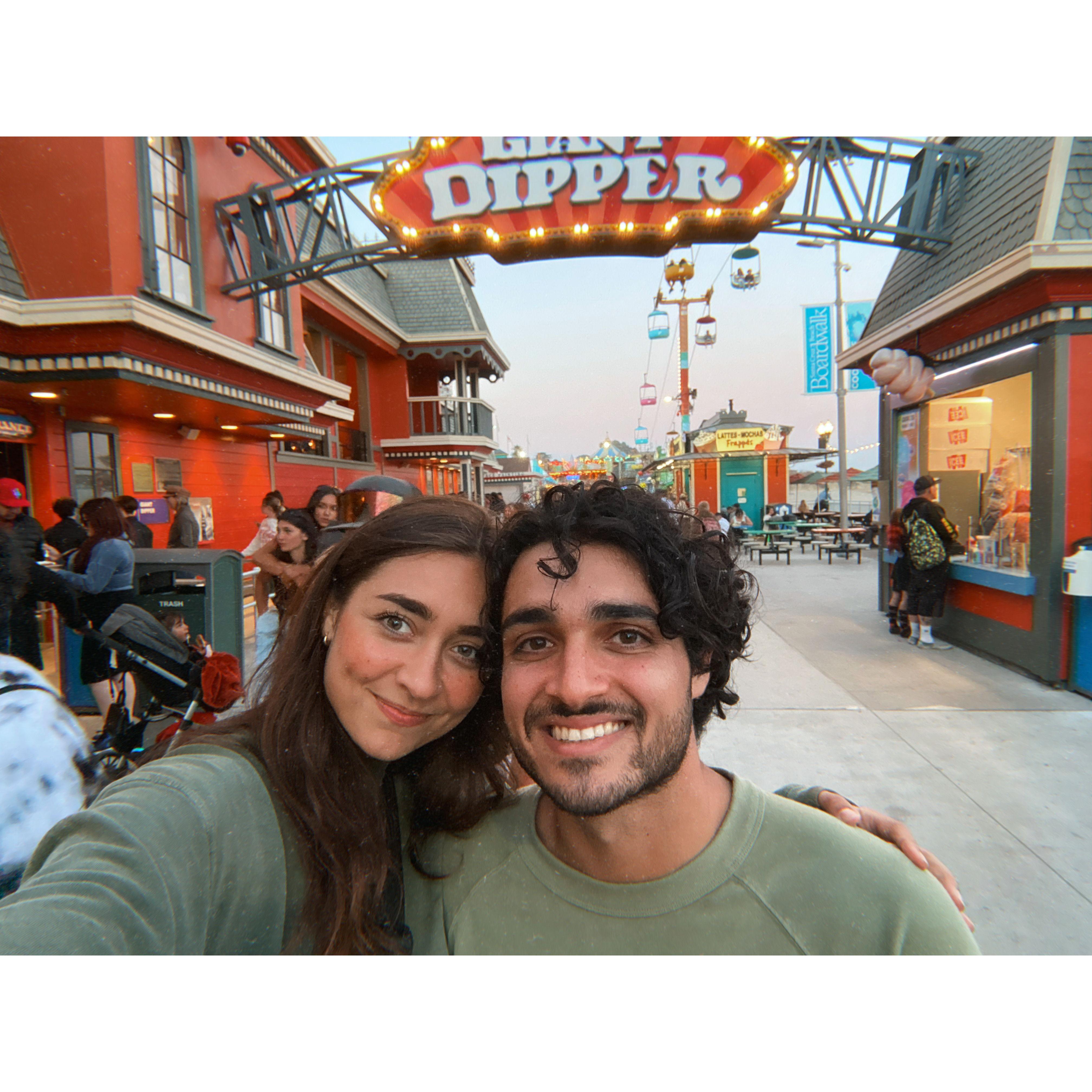 Exploring the iconic Santa Cruz boardwalk...