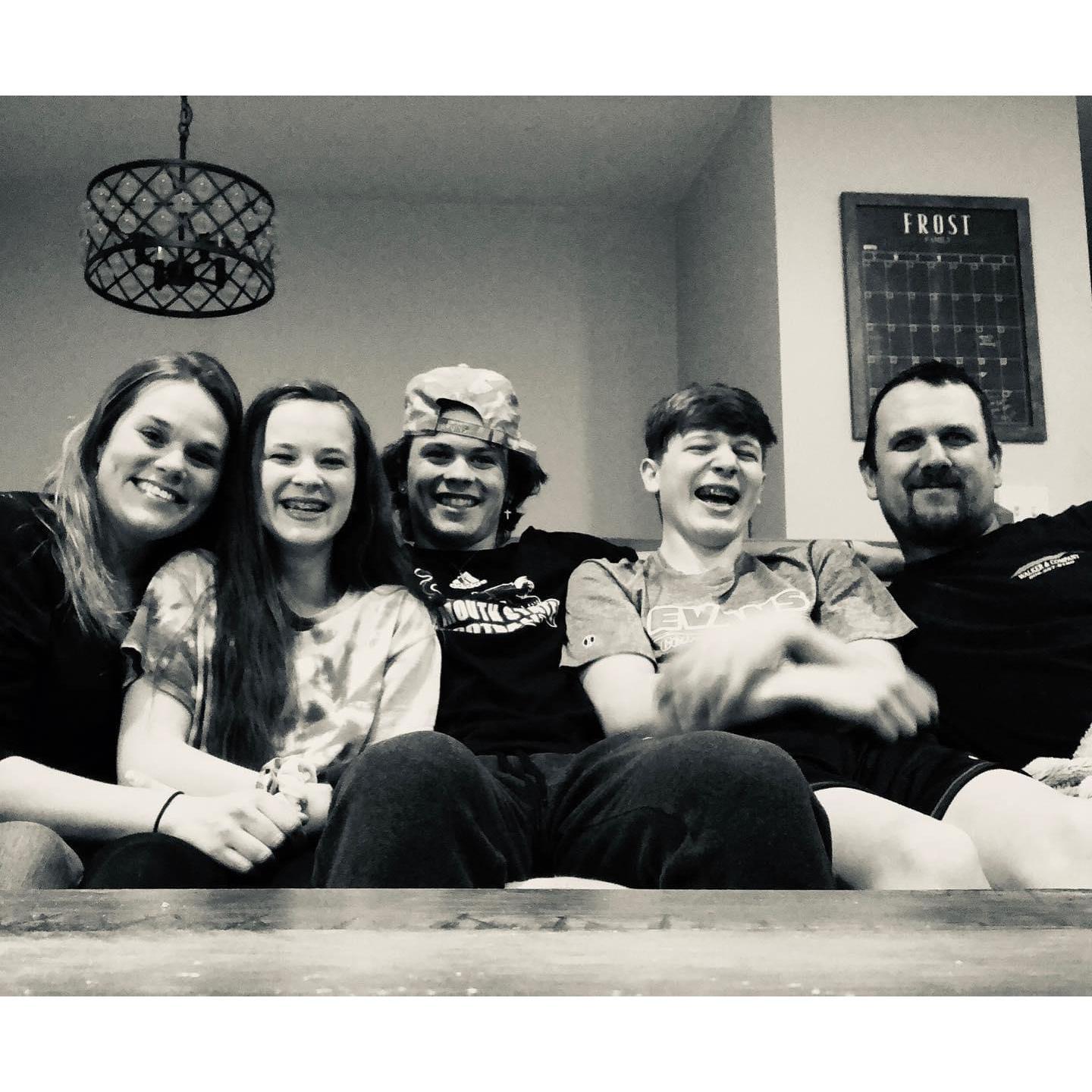 Our little family. Always laughing.