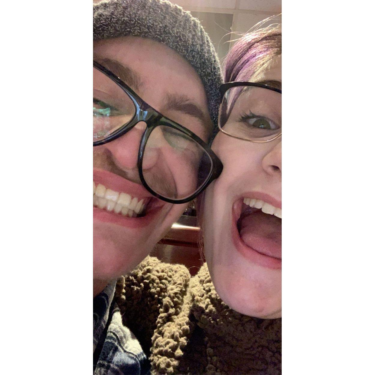 One of our first pictures together as a couple