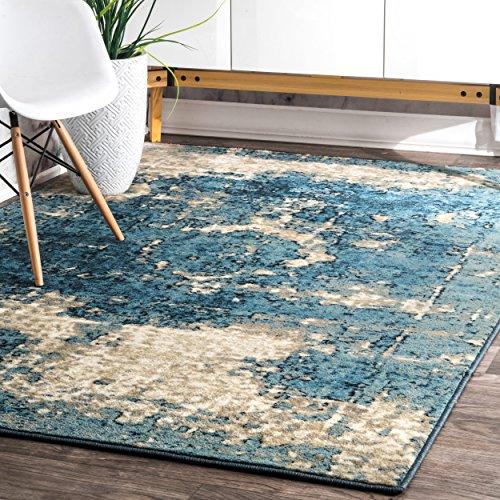 nuLOOM Vintage Lindsy Distressed Area Rug, 9' x 12', Blue