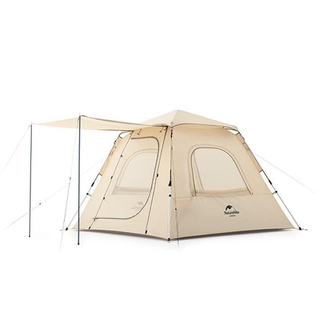 Naturehike 3 Person 4 Person Pop Up Tent, Waterproof UPF 50+ Easy Set up Automatic Tent, Instant Camping Tent with Vestibule, with Sky View