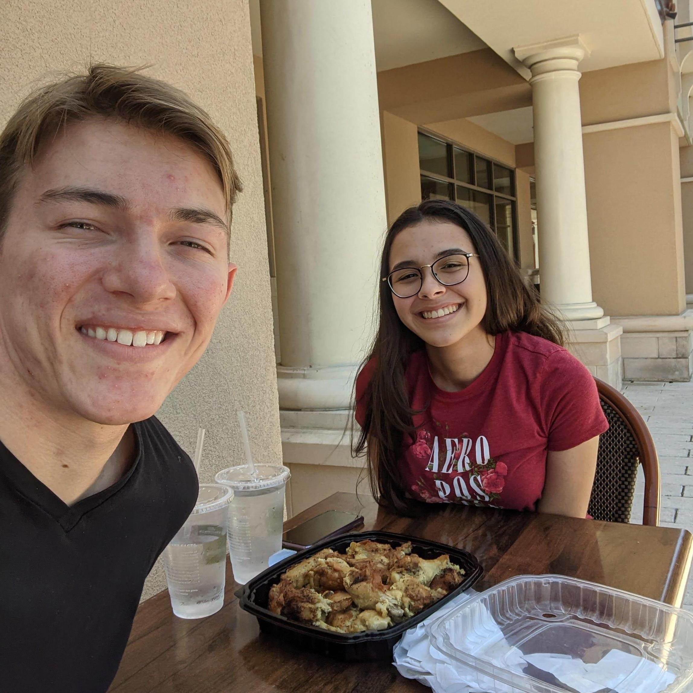 First time going out together (by ourselves), Publix chicken wings are the best.
