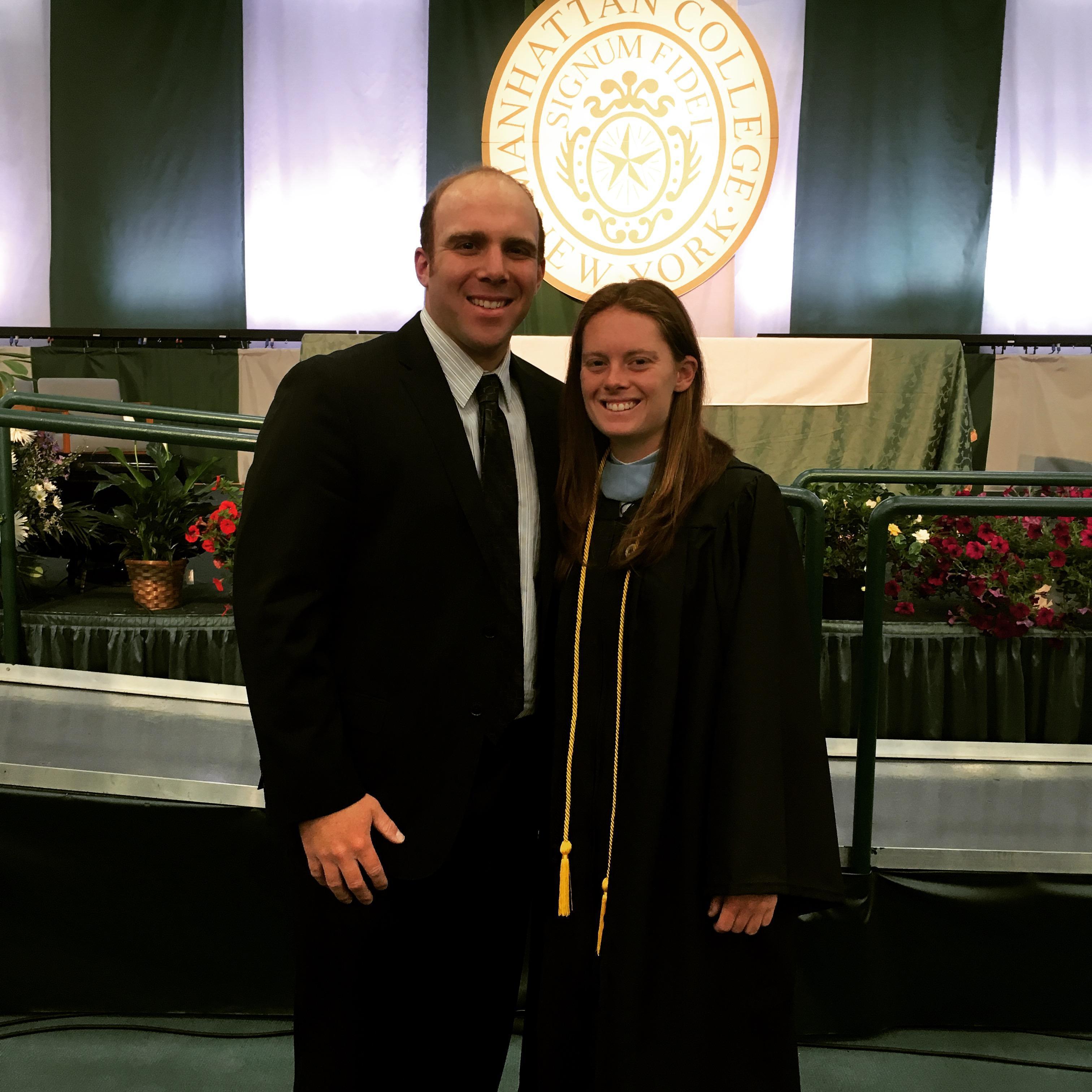 May 2016: Em's college graduation from Manhattan College.