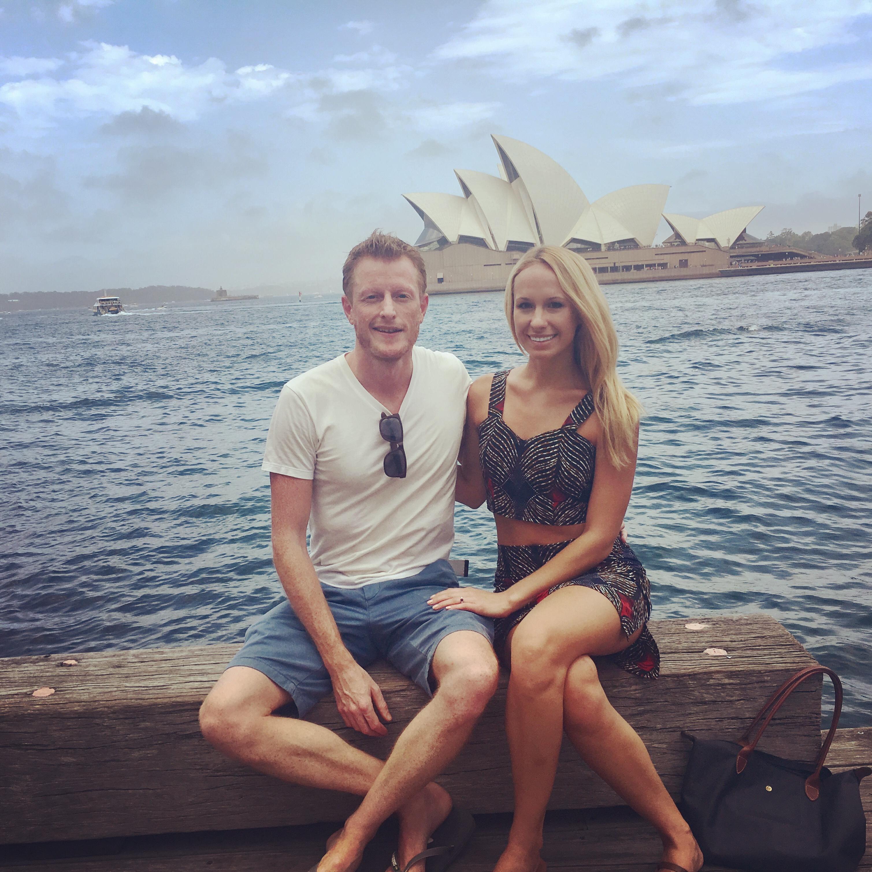 Sydney, Australia--soon after we got engaged!