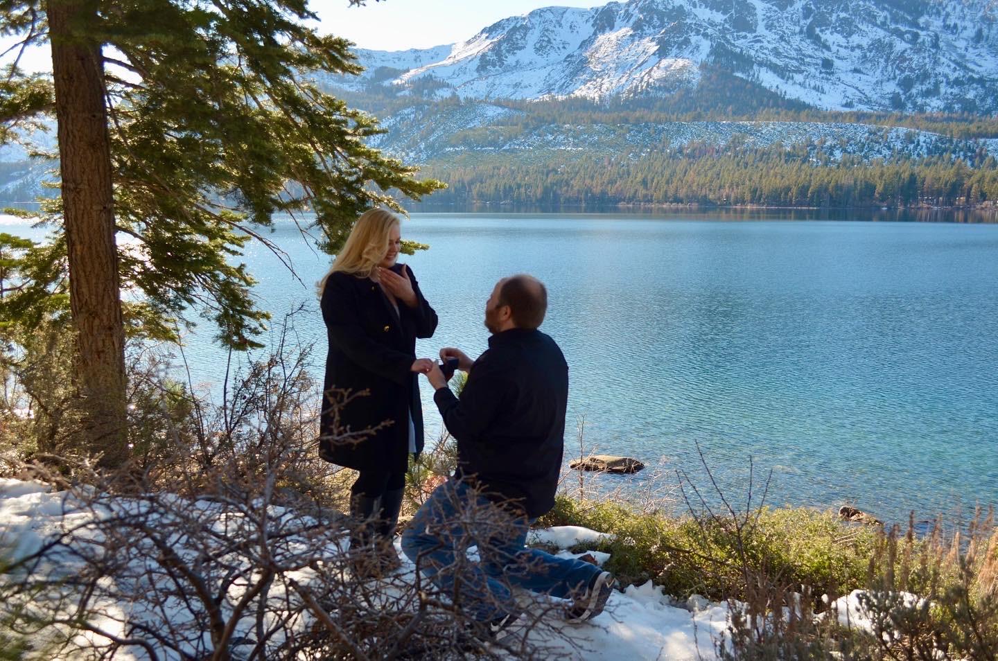 Ryne proposed to Sidney at Fallen Leaf Lake in California on November 26th 2022.