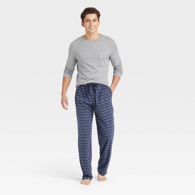 Men's Microfleece Pajama Set - Goodfellow & Co™ Blue L