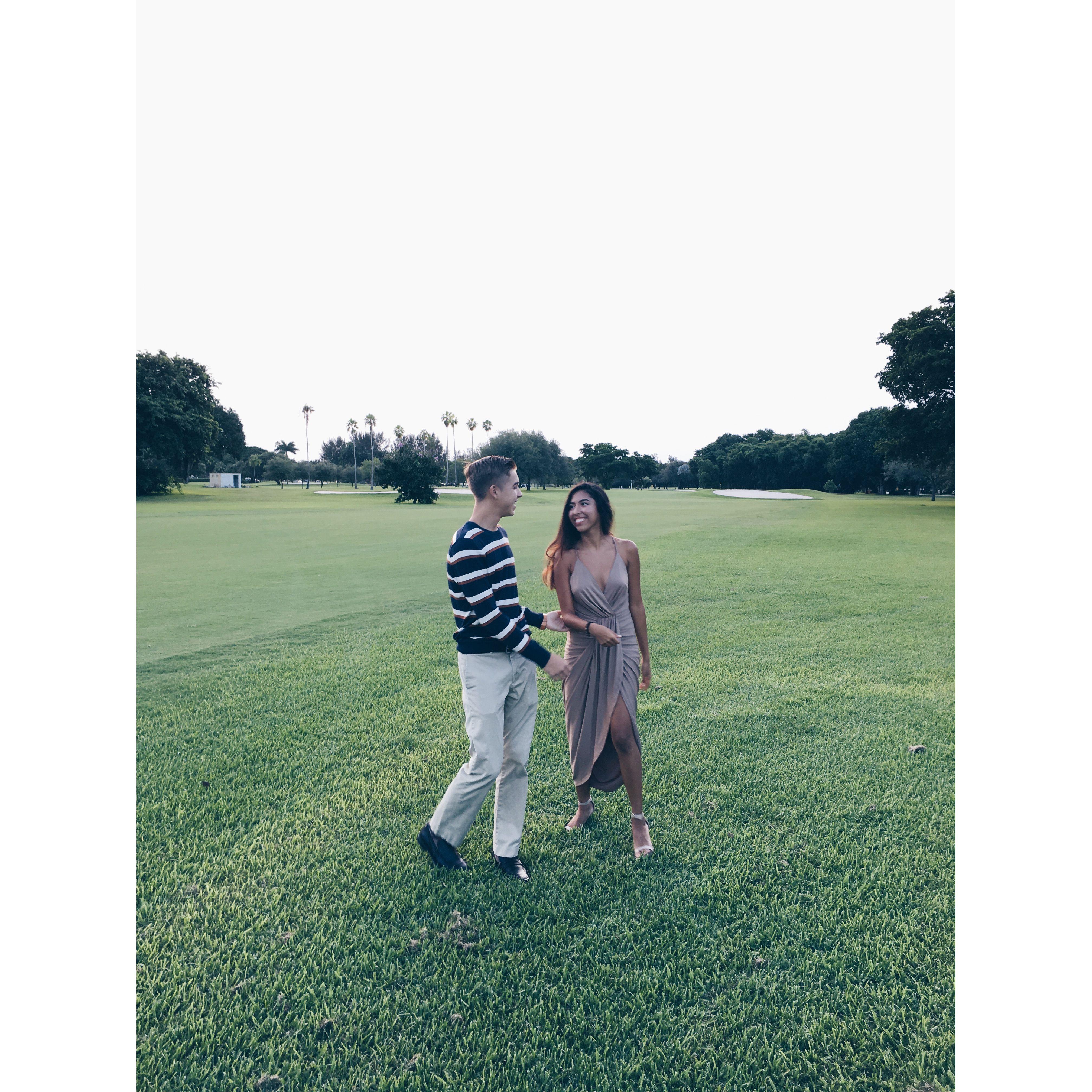 These are lovely photos Adams parents took of us before we went on an amazing date at Cecconis! It was very memorable. We revisited Cecconis on the night after our engagement, for old times sake.