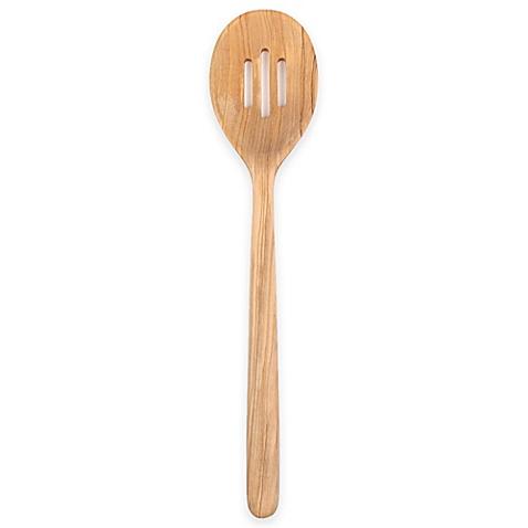 Artisanal Kitchen Supply™ Olive Wood Slotted Spoon
