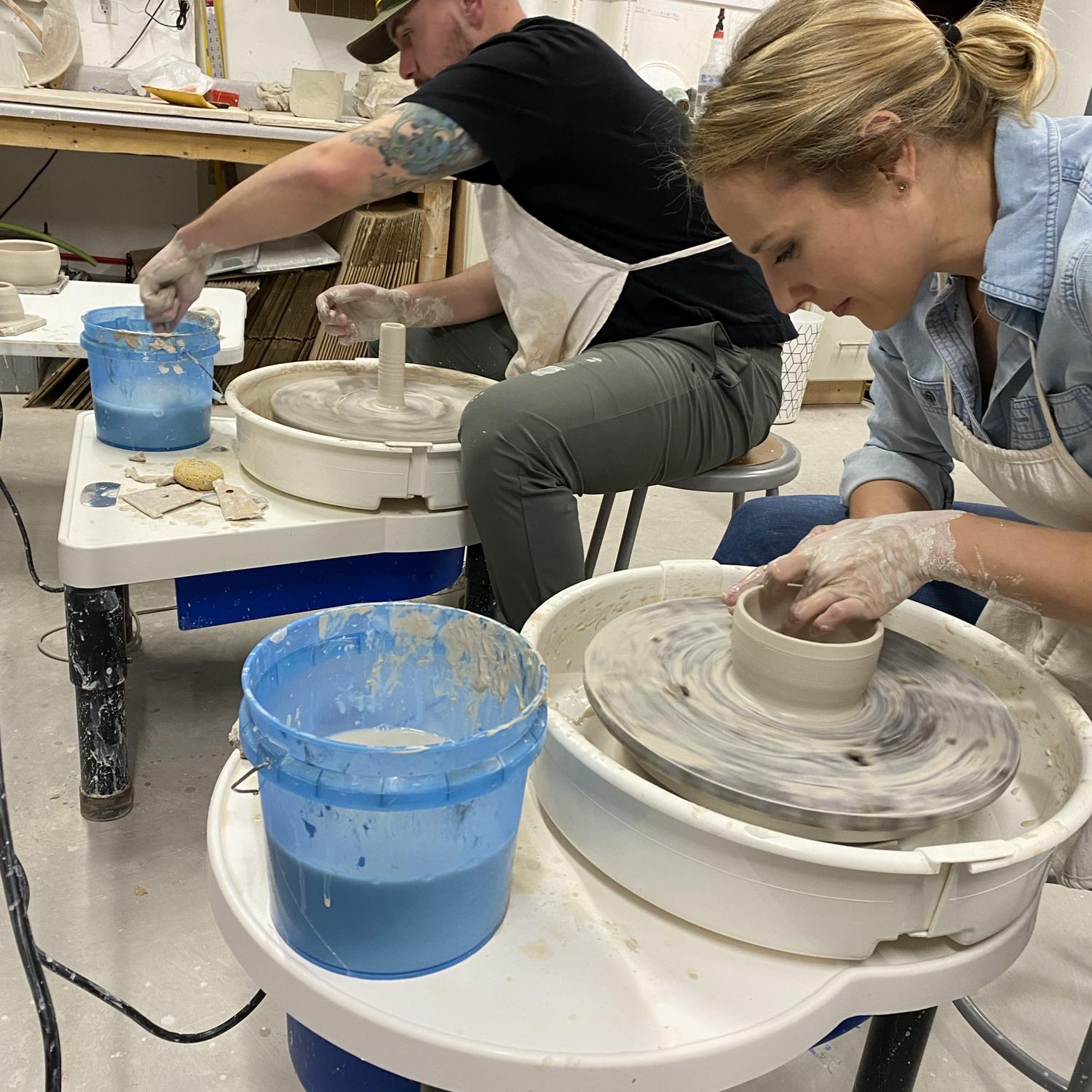 Pottery class for Kristin’s 33rd Bday