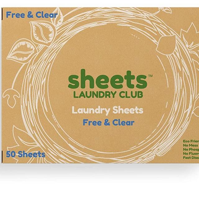 As Seen On Shark Tank Up to 100 Loads of Liquidless Laundry Detergent Sheets Fragrance Free Plastic Free Eco-Friendly Hypoallergenic Earth Friendly 50 Sheets, Use 1/2 Sheets for XS Loads A Breeze