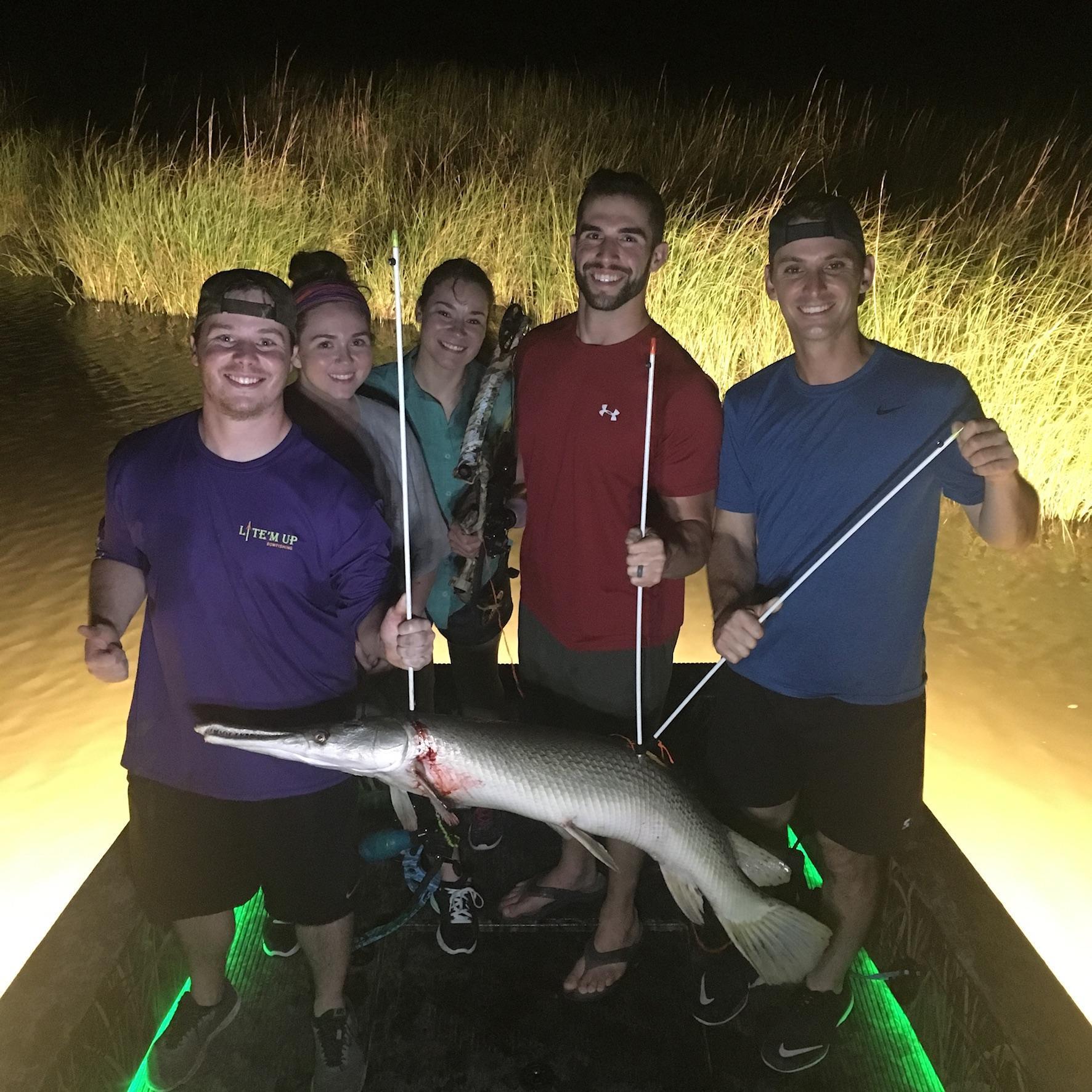 My first time bowfishing.