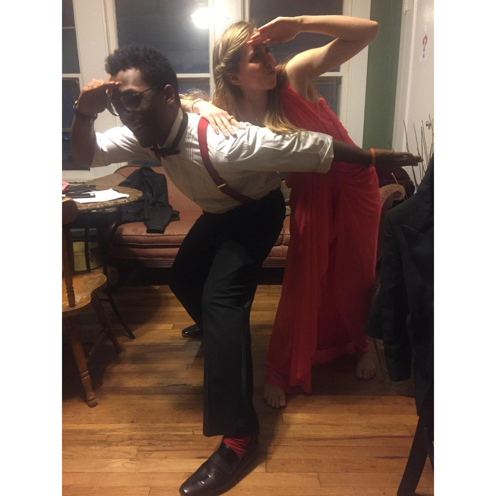 Being silly at a Cornerstone event..... We "weren't a thing" yet